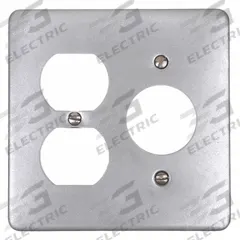 APPLETON ELECTRIC Weatherproof Cover: Steel, FD/FS, Duplex Receptacles/Round Flush Receptacles, Gray (MPN FSK-2R-L). Key specifications — Brand: APPLETON ELECTRIC; Color: Gray; Compatible with Product Type: Duplex Receptacles; Compatible with Series: FS; Mounting Orientation: Horizontal or Vertical.
