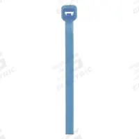GRAINGER Cable Tie: 8 in Nominal Lg, 1 15/16 in Nominal Max. Bundle Dia., 0.19 in Wd, Blue, 100 PK (MPN 36J219). Key specifications — Brand: GRAINGER; Outdoor Use: Yes; Color: Blue.