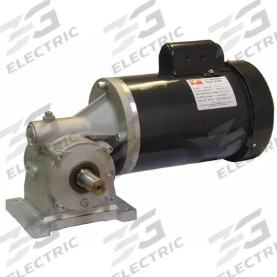 Dayton Gearmotor: Right Angle, Single Output Shaft, Capacitor-Start, TEFC, 84 RPM - Right Angle AC Gearmotors