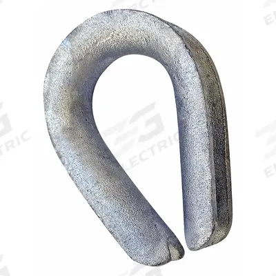 CROSBY Wire Rope Thimble: 5/8 in Compatible Rope Dia, Galvanized Steel/Stainless Steel - Thimbles