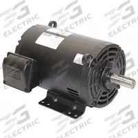 WEG General Purpose Motor: Rigid Base Mount, Open Drip Proof, 1 1/2 hp, 230/460V AC, 3,490 RPM (MPN 00156OT3E143T-S). Key specifications — Brand: WEG; Nameplate Voltage @ 60 Hz: 230/460V AC; Full Load Current @ 60 Hz: 3.70/1.85 A; Nameplate RPM @ 60 Hz: 3,490 RPM; Motor Enclosure: ODP.