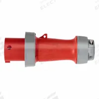 LEVITON Pin and Sleeve Plug: Red, 480V AC, Single Phase, 60 A, 2 Pole, 3 Wire, IEC Grounding (MPN 360P7WLEV). Key specifications — Brand: LEVITON.