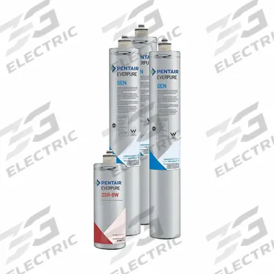 EVERPURE Water Filter Cartridge Kit: 0.2 micron, 11.25 gpm, 20 3/4 in Overall Ht - Quick Connect & Cartridge Kits for Multi-Purpose Water Filter Systems