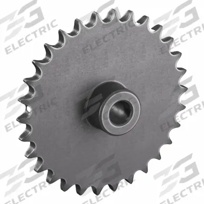 TRITAN Sprocket: One-Sided Hub, For Single Strands, 40, 30 Teeth, 4.783 in Pitch Dia - Size 40 Plain-Bore Roller Chain Sprockets