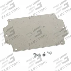 HAMMOND Inner Panel: Back Panel Panel, 4.25 in Overall Ht, 2.99 in Overall Wd, Steel, Galvanized (MPN 1555FFPL). Key specifications — Panel Style: Back Panel; Brand: HAMMOND; Finish: Galvanized; Manufacturer Part Number: 1555FFPL; Material: Steel.