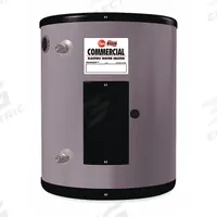 RHEEM Electric Water Heater: 208V, 15 gal, 4,500 W, Single Phase, 24.25 in Ht, 46 gph @ 40°F (MPN EGSP15). Key specifications — Phase: Single; Brand: RHEEM.