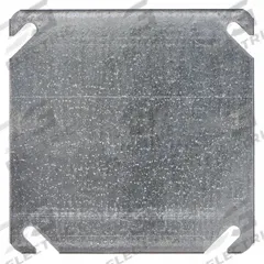 RACO Electrical Box Cover: 2 Gangs, Blank, For Square Box Shape, Steel, 4 in Overall Lg (MPN 752). Key specifications — Brand: RACO; For Box Shape: Square; Material: Steel; Cover Design: Blank.