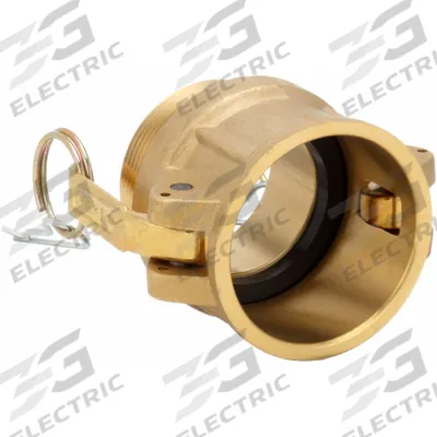 DIXON VALVE & COUPLING Cam and Groove Coupling: 1 1/2 in Coupling Size, 1 1/2 in Hose Fitting Size - Type B Forged Brass Cam & Groove Fittings