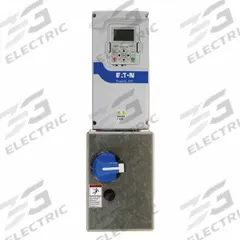 EATON Variable Frequency Drives: In Phase Three, Out Phase Three, 7 1/2 hp, IP21, No Bypass, HVAC (MPN EHC0114E1K00000000). Key specifications — Style: Enclosed HVAC Drive; Color: White; Output Phase: Three.