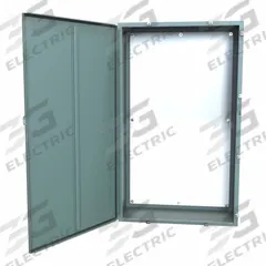 HAMMOND Electrical Enclosure: Steel, 60 in x 36 in x 16 in, NEMA 12/13/3R/4, w/Panel, Solid Cover (MPN 1418N4T16). Key specifications — Closure Method: Clamps; Brand: HAMMOND; Knockouts: Not Included.