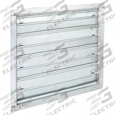 Dayton 51"H-W 13.3"L Squ Stl Mtrzd Cntrl Dampr: 13 1/4 in L, 51 in H, 51 in W - Rectangular Motorized Control Dampers