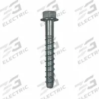 MKT FASTENING Screw Anchor: 1 3/4 in Overall Lg, 1/4 in Dia, Steel, External Hex, Hex, Steel, 10 PK (MPN 4114134). Key specifications — Material Grade/Class: Not Graded; Removable: Removable; System of Measurement: Inch; Brand: MKT FASTENING; Screw Anchor Type: Screw Anchor.