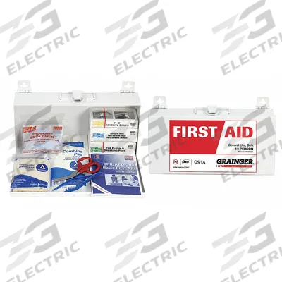 FIRST AID ONLY First Aid Kit and Housing: Industrial, 10 People Served, 76 Components - General Purpose First Aid Kits