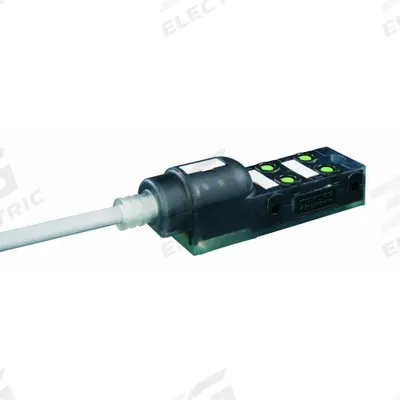 MURRELEKTRONIK Distribution Box: EXACT8, 4 Ports, 4 Pole M8 Female, 5 m Cable Lg - Passive Sensor Junction Blocks with Homerun Cable