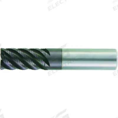 WIDIA HANITA Roughing End Mill: Carbide, AlTiN Coated, 4 Flute, 3/4" Mill Dia, 1-1/2" LOC - Fast-Cutting Corner-Radius Carbide Roughing End Mills for Stainless Steel & Super Alloys