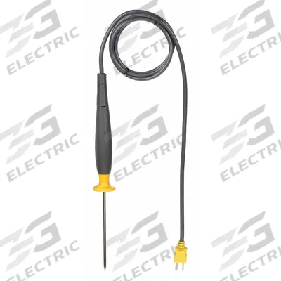 FLUKE Penetration Temperature Probe: -40°F to 662°F /-40°C to 260°C, ±2.2°C/±3.96°F - Thermocouples for Liquid & Gas Applications