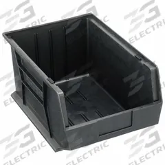 QUANTUM STORAGE SYSTEMS ESD Conductive Bin: 11 in x 16 in x 8 in, Black, Label Holder Included (MPN QUS255CO). Key specifications — Electrostatic Discharge: Electrostatic Discharge Conductive; Brand: QUANTUM STORAGE SYSTEMS; % Recycled Content: 0%.