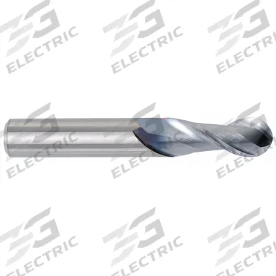WIDIA HANITA Ball End Mill: Carbide, 2 Flute, 3/8" Mill Dia, 1-1/2" LOC, 4" OAL (MPN 4A1110004) - Carbide Ball End Mills for Aluminum