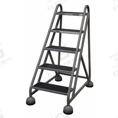 COTTERMAN Rolling Ladder: 3.8 ft Platform Ht, Partially Assembled, Steel, Wt-Actuated Auto-Lock (MPN ST-520 A2 C1 P5). Key specifications — Includes Handrails: Handrails Not Included; Material: Steel; Brand: COTTERMAN; Color: Gray.