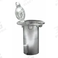 Bollard Embedment Sleeve: 12 in Overall Ht, 10 1/2 in Overall Wd, Silver, Stainless Steel, 10 1/2 in (MPN ESR050). Key specifications — Brand: CALPIPE SECURITY BOLLARDS; For Use With: Calpipe 5 in Dia. Posts; Material: Stainless Steel; Includes: Hex Key; Product Type: Bollard Embedment Sleeve.