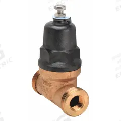 APOLLO Water Pressure Reducing Valve: NPT x NPT, 1/2 in Pipe Size, Bronze, 15 psi to 75 psi (MPN 36ELF12301T). Key specifications — Brand: APOLLO; Union Type: Double Union; Low-Lead Compliance: Low-Lead Compliant.