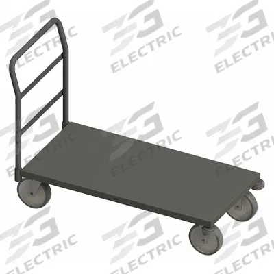 APPROVED VENDOR Platform Truck: 3,600 lb, 36 in L x 24 in W x 11 1/8 in H Deck, Solid - Platform Trucks with Corner Bumpers