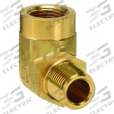 PARKER Metal Pipe Elbow: 90° Elbow, 3/8 in x 3/8 in - Threaded High-Pressure Pipe Fittings