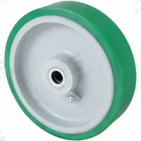 APPROVED VENDOR Caster Wheel: 8 in Wheel Dia., 3 in Wheel Wd, Polyurethane, 2,500 lb Load Rating (MPN 5VJ90). Key specifications — Brand: APPROVED VENDOR; Wheel/Tread Color: Green.