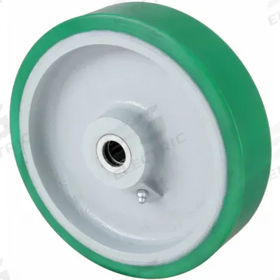 APPROVED VENDOR Caster Wheel: 8 in Wheel Dia., 3 in Wheel Wd, Polyurethane - Polyurethane Tread on Iron Core Wheels