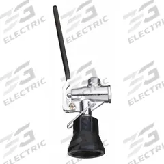 CHICAGO FAUCETS Pre-Rinse Sprayer: Brass, Chrome, 9 in Overall Lg, 3/4"-14 Connection Size, UNS (MPN 90-HABCP). Key specifications — Inlet Connection Type: UNS; Brand: CHICAGO FAUCETS; Connection Size: 3/4"-14; Color/Finish: Chrome; Includes: Trigger Lock; Material: Brass; Product Type: Pre-Rinse Sprayer.