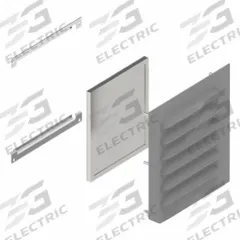 HAMMOND Replacement Filters: Aluminum, 6.39 in Overall Ht, 8 in Overall Wd, Louvered Vent Kit (MPN LFK810). Key specifications — Brand: HAMMOND; Compatible with Product Type: Louvered Vent Kit; Manufacturer Part Number: LFK810; Material: Aluminum.