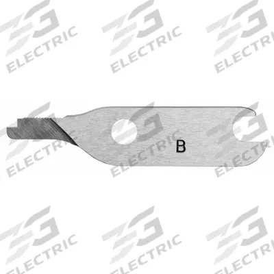 KNIPEX Replacement Blade: Steel, Aluminum/Copper/Plastic, 3 in Blade Lg - Nibbler Replacement Blades