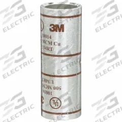 3M Open Barrel Splices: 500 kcmil Wire Size, Brown Code, 2.88 in, Copper Barrel, 87 Die (MPN 10014). Key specifications — Die Code: 87; Brand: 3M; Color Code: Brown.