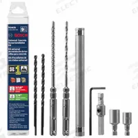 BOSCH Concrete Screw Kit: 3/16 in_5/32 in Drill Bit Size, 0 in Shank Dia, 2 Drill Bits (MPN TCHC9). Key specifications — attr277146: BOSCH.
