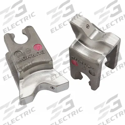 BURNDY Upper and Lower Crimping Die: 1/0 AWG Aluminum Lug, YA/YS, 1 Sizes - Burndy Replacement Crimping Dies