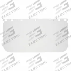 MCR SAFETY Face Shield Visor: 15 1/2 in Overall Wd, 8 in Overall Ht, 0.04 in Overall Thick, Clear (MPN 487400). Key specifications — Material: Polycarbonate; Brand: MCR SAFETY; Compatible Grainger Part Number: 3NMD3.