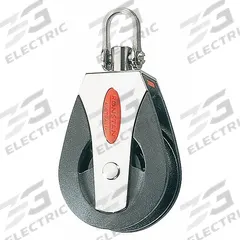 APPROVED VENDOR Pulley Block: Swivel, Pulling, 1,650 lb Working Load Limit, Fibrous Rope, Ball (MPN RF50100HL). Key specifications — Product Type: Pulley Block; Brand: APPROVED VENDOR; Compatible Rope Type: Fibrous Rope; Pulley Type: Swivel; Attachment Type: Snap Shackle; Operation: Pulling; Bearing Type: Ball; Finish: Painted.