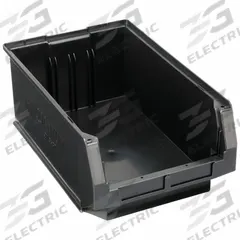 QUANTUM STORAGE SYSTEMS Shelf Bin: 19 3/4 in Overall Lg, 12 3/8 in x 7 7/8 in, Black (MPN QMS532BR). Key specifications — Brand: QUANTUM STORAGE SYSTEMS; % Recycled Content: 100%; Manufacturer Part Number: QMS532BR; Includes Dividers: Dividers Not Included; Electrostatic Discharge: Not Electrostatic Discharge Conductive.