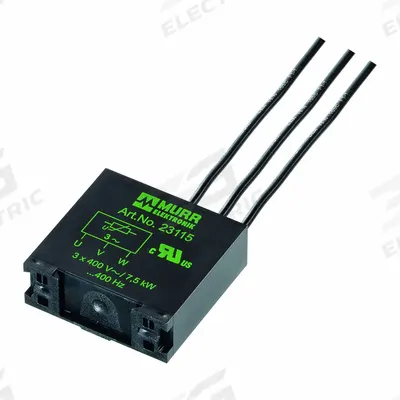 MURRELEKTRONIK Motor Suppressor: RC 3 BU, Resistor-Capacitor, 4 kW Motor Rating - Box-Mount Resistor-Capacitor EMC Suppressors