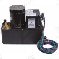HARTELL Condensate Removal Pump: 115V AC, 1 gal Tank, 1/2 hp, 9.57 gpm, 60 ft Max. Head (MPN A5X-115). Key specifications — Nameplate Voltage: 115V AC; Brand: HARTELL; Included Accessories: Safety Switch; Plenum Rated: Yes.