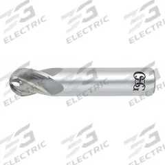 OSG Ball End Mill: Carbide, TiAlN Coated, 4 Flute, 1 mm Mill Dia, 2 mm LOC, 39 mm OAL (MPN 414-0394-BN11)