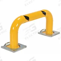 VESTIL Machine Guard: Mid-Rail Not Included, 16 in Top Rail Ht, 5/8 in Mounting Hole Dia, Guardrail (MPN LPRO-RF-36-16-4). Key specifications — Color: Yellow; Material: Steel; Rail Mounting Style: Floor Mounted; Includes Mid-Rail: Mid-Rail Not Included.