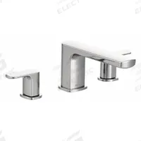 RIZON Bathtub Faucet and Trim: Rizon T935, Chrome Finish, 7 3/4 in Spout Reach, Chrome. Key specifications — Series: Rizon T935.