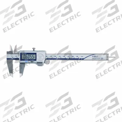 MITUTOYO Calibrated Caliper: 0 in to 6 in /0 mm to 150 mm, IP67, +/- 0.02mm Accuracy - Digital Calipers with SPC Output for Harsh Environments