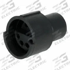 SURE-SEAL Circular Connector: SS-5, Receptacle, 2 Male / 3 Female, 15 A, 18 to 14 AWG Wire Size (MPN 120-1839-000). Key specifications — Wire Size: 18 to 14 AWG; Includes Contacts: Contacts Not Included; Contact Type: Crimp; Brand: SURE-SEAL CONNECTIONS; IP Rating: IP67; Series: Sure-Seal; Contact Gender: Female; Voltage Rating: 400V AC.