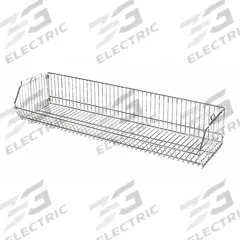 APPROVED VENDOR Stacking Basket: 48 in x 20 in x 9 in, 150 lb Load Capacity, Steel, Chrome, Silver (MPN 45VY17). Key specifications — attr37510: Chrome; attr5274: Steel; attr37511: Silver; attr37505: APPROVED VENDOR.