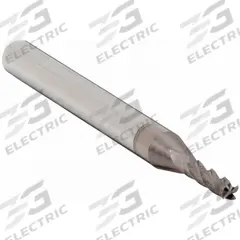 APPROVED VENDOR Square End Mill: Carbide, TiCN Coated, 4 Flute, 3/32" Mill Dia, 3/8" LOC, 1-1/2" OAL (MPN 206-001042)