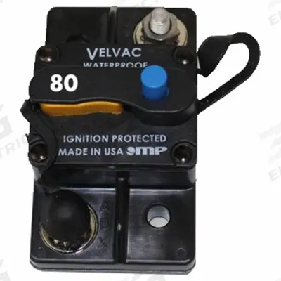 VELVAC Automotive Circuit Breaker: Type III, 30V DC, 3 kA at 30V DC - Flush Mount Automotive Circuit Breakers