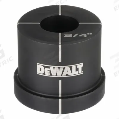 DEWALT Knockout Die: 10 ga Sheet Metal Capacity (Steel), 3/4 in Nominal Size, Round - DEWALT Knockout Punches & Dies