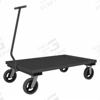 APPROVED VENDOR Wagon Truck: 2,000 lb Cap, 48 in L x 30 in W x 11 in H Deck, T-Shaped, 12 ga Frame (MPN 5WT-3048-LU-8MR-95). Key specifications — Brand: APPROVED VENDOR; Color: Gray.